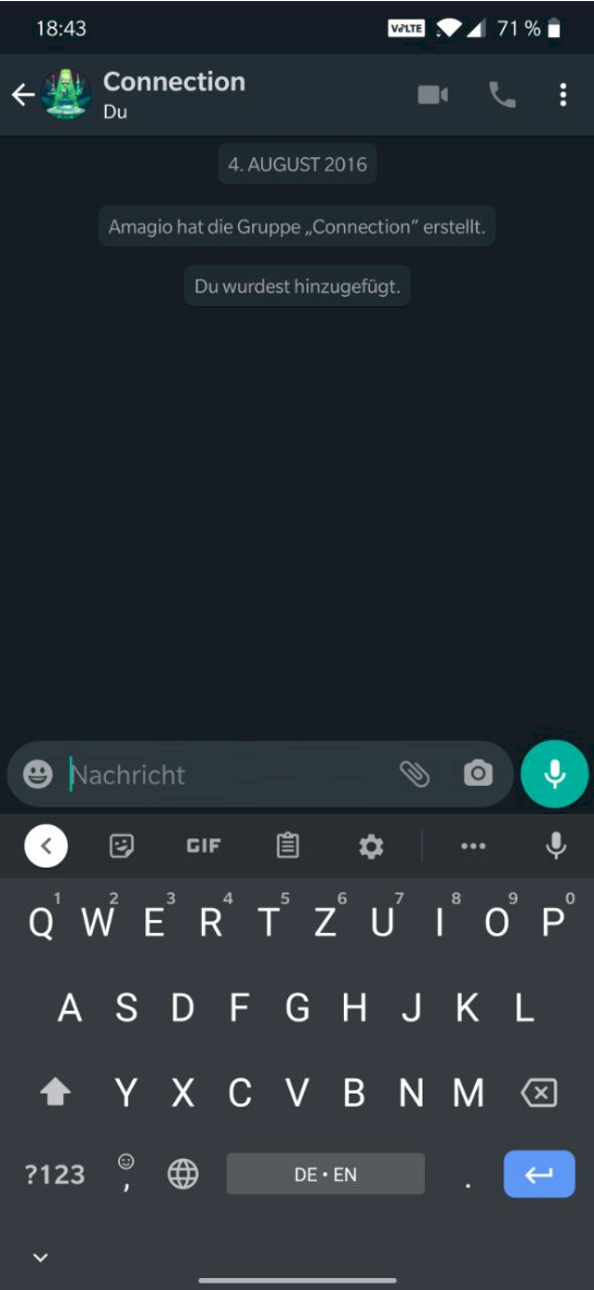 Mobile phone keyboard suddenly different