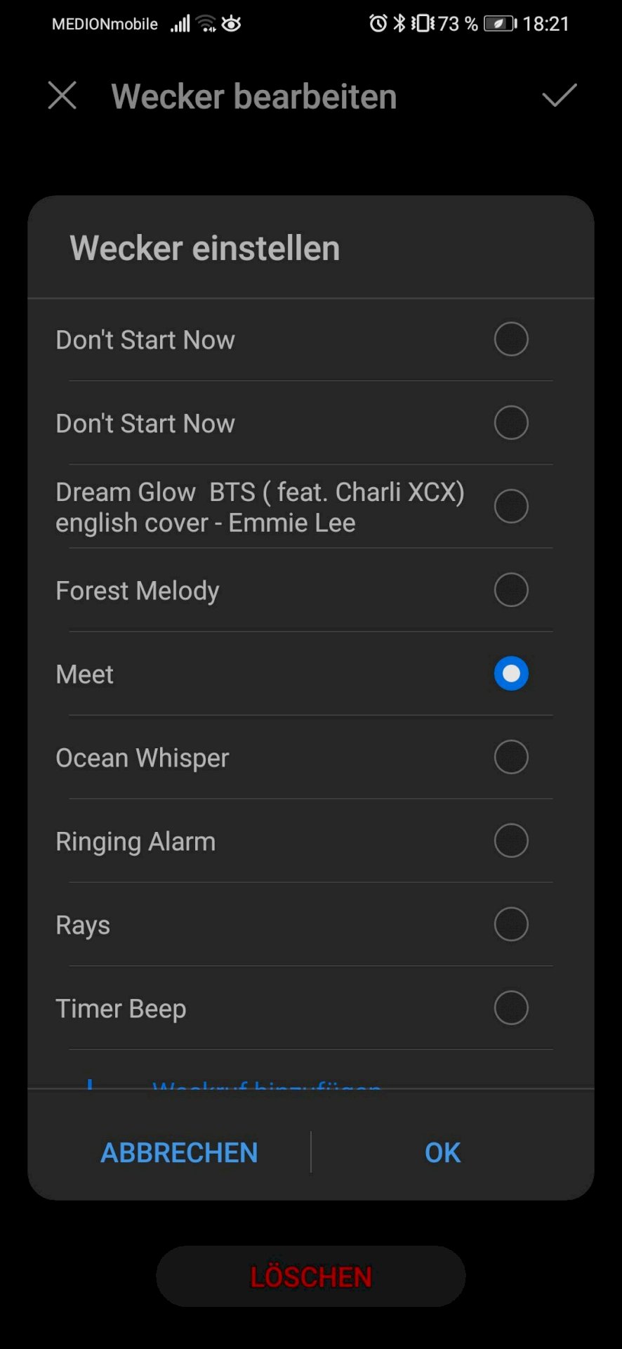 Why can t I change my alarm tone - 1