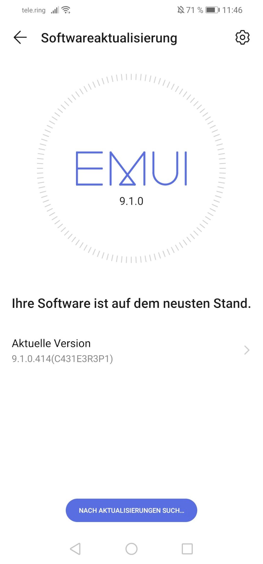 No Emui 10.0 on the huawei p30 lite