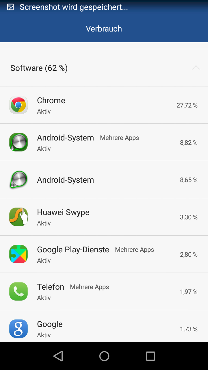 Huawei p8 lite battery goes empty - 3