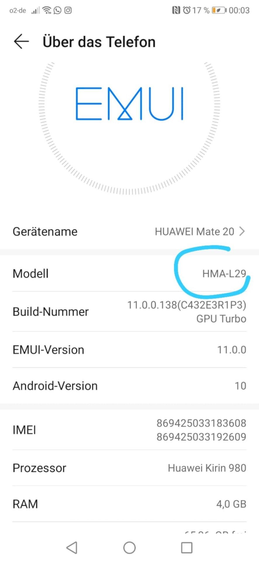 Difference between the Huawei Mate 20 models