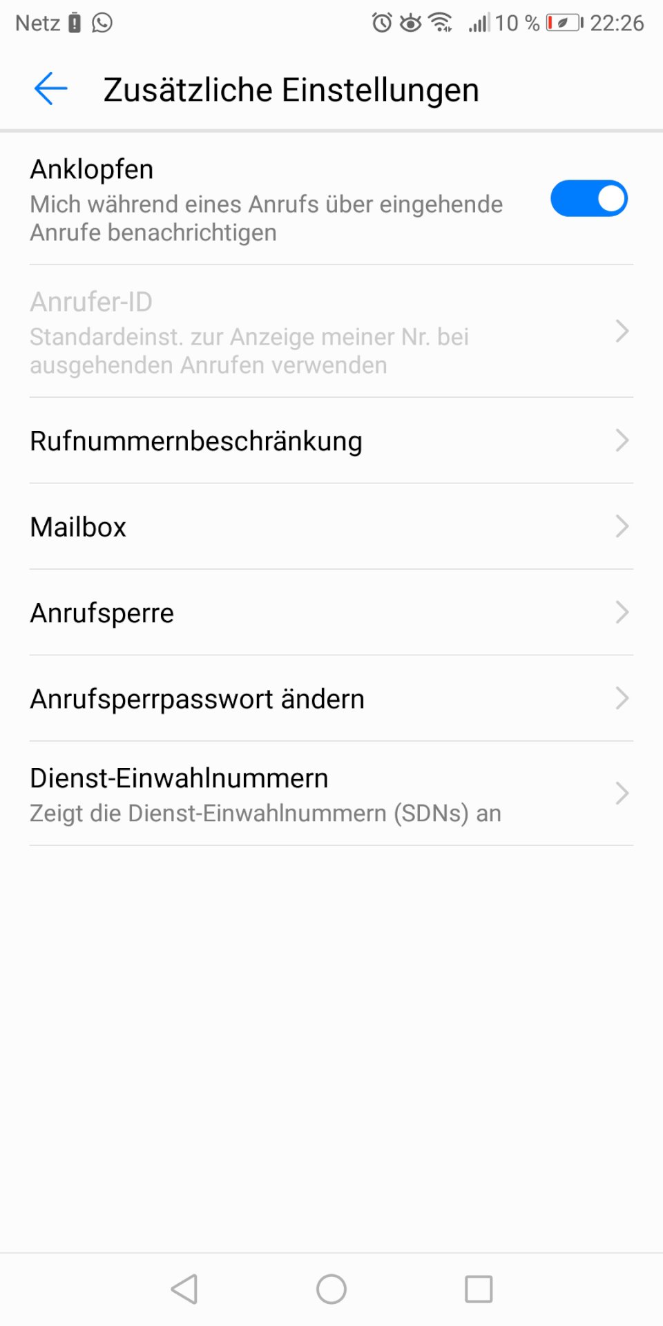 Huawei mate 10 lite number suppressed