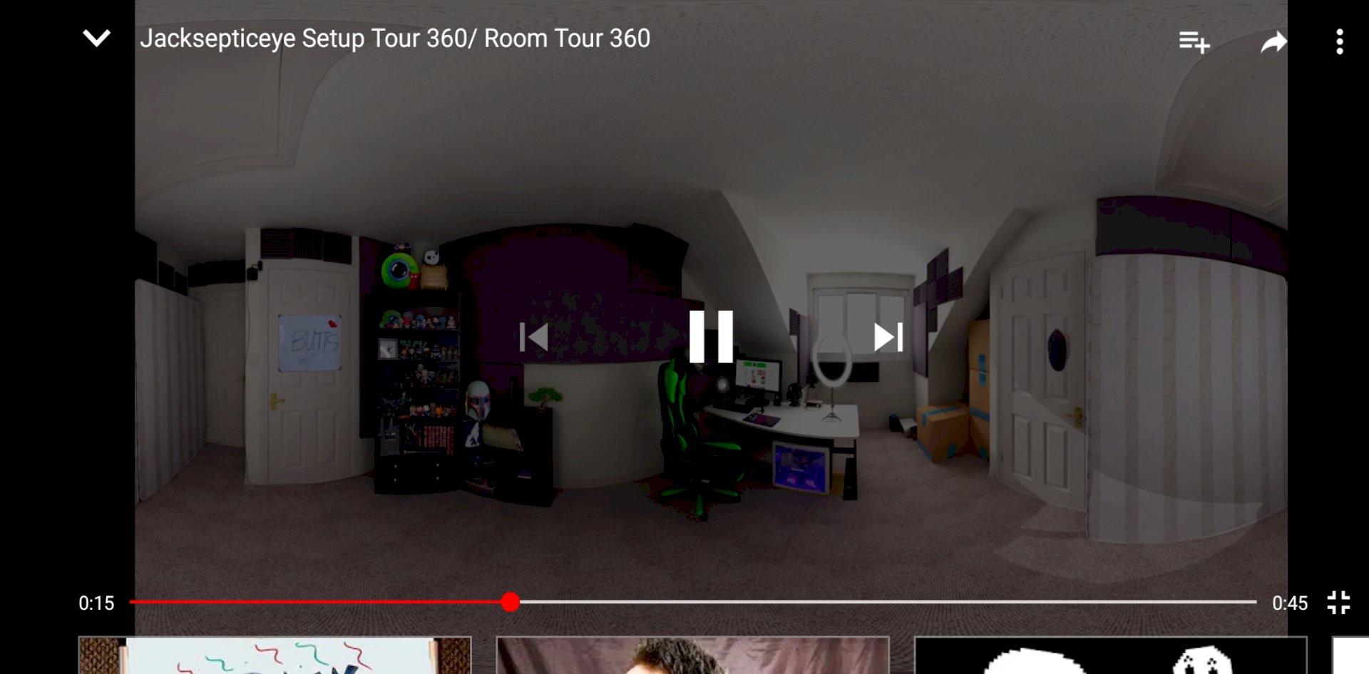 YouTube 360 video is not working