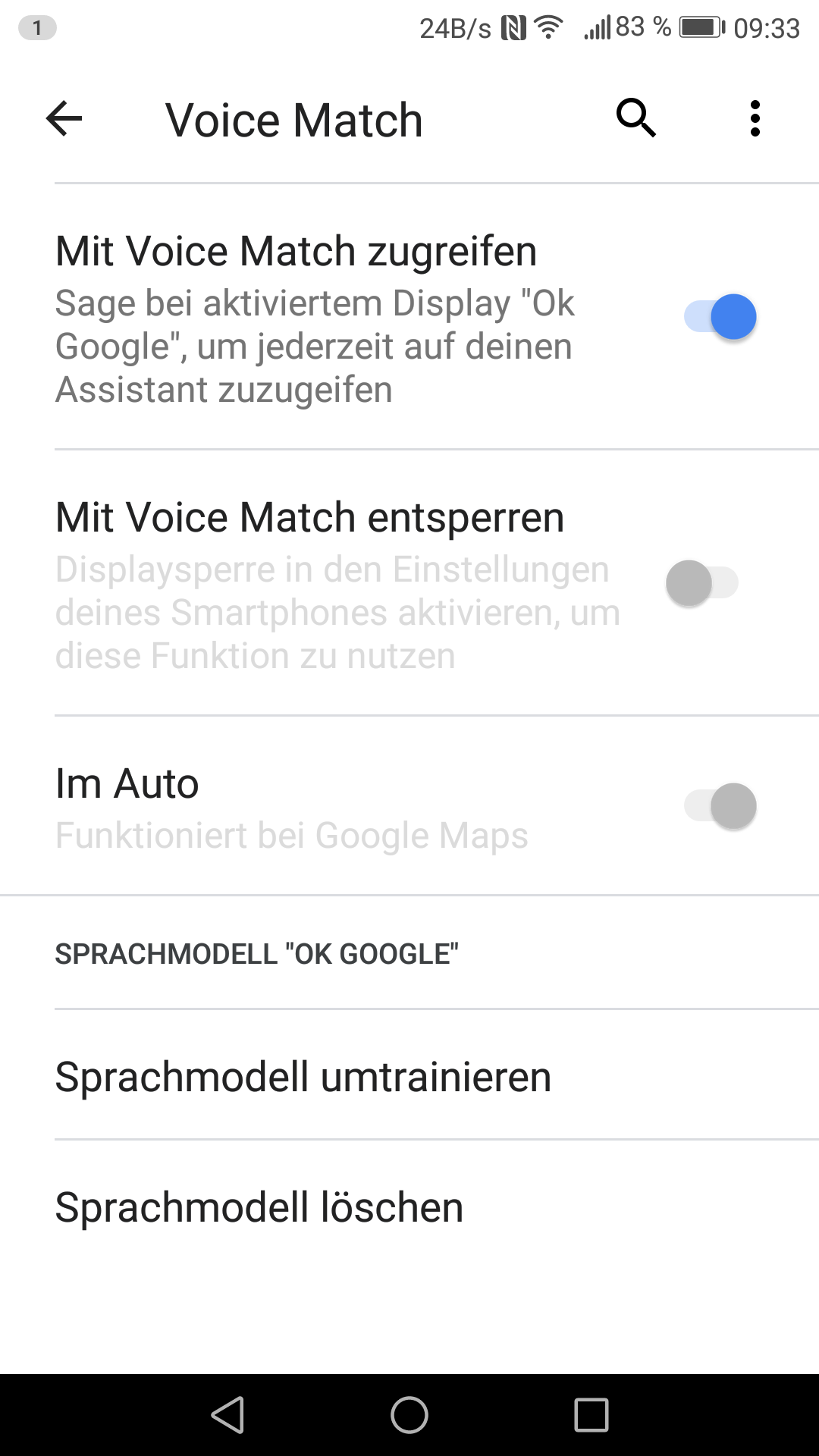 Voice match on huawei p 9 lite